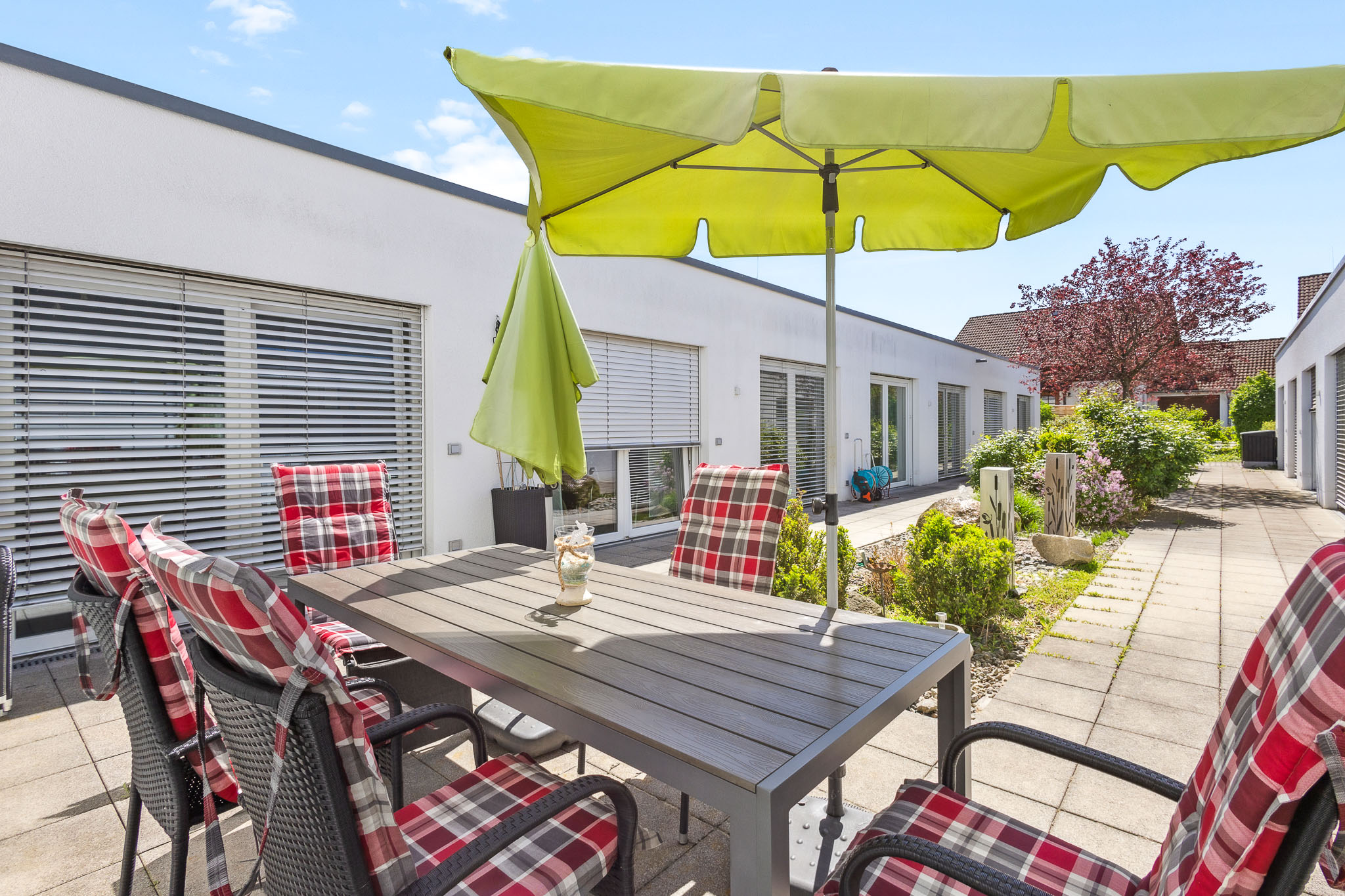 Terrasse der Intensivpflege Wohngemeinschaft in Straubing